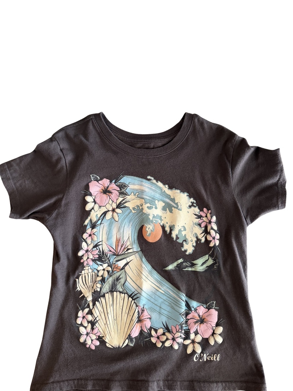 Girls O'Neill Wave Flower Shell Tee